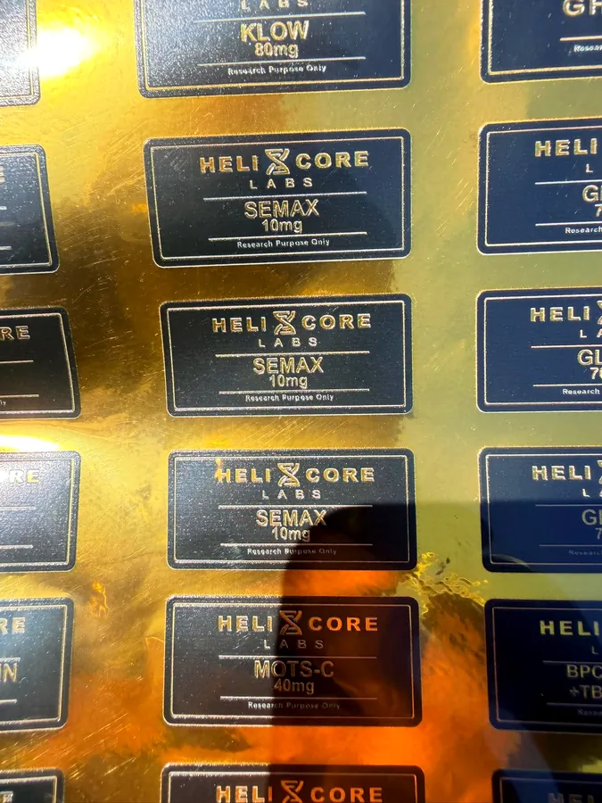 Helixcore gold metallic close-up