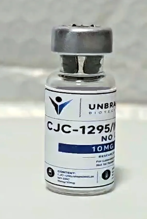 White gloss CJC vial label