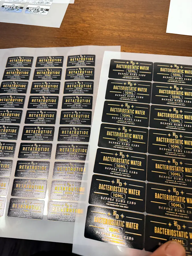 UV label sheet