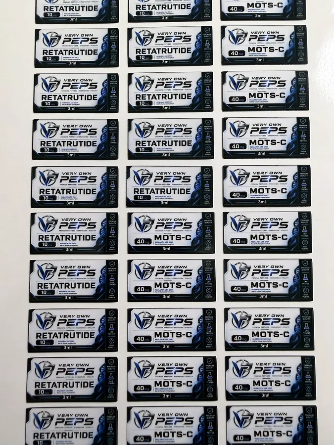 Matte black label sheet