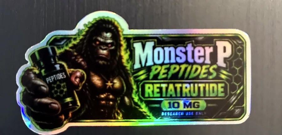 Monster P holographic label