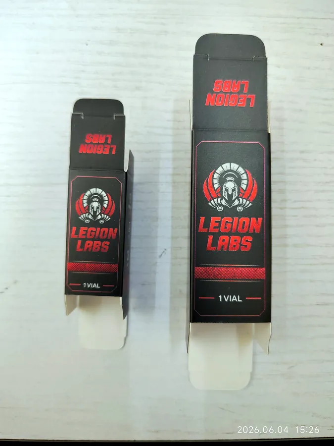 Branded red boxes